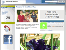 Tablet Screenshot of cssprinklersplus.com